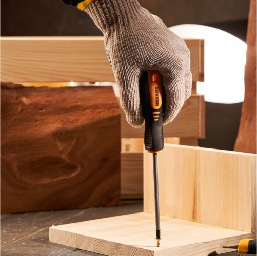 Отвертка крестовая REXANT PH 1х100 мм Cr-V двухкомпонентная рукоятка 12-4727 - изображение 4