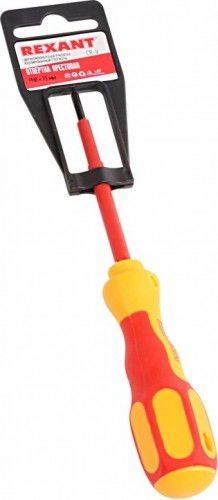 Отвертка крестовая REXANT PH0х75 мм диэлектрическая до 1000В 12-4715 - изображение 2