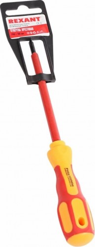 Отвертка крестовая REXANT PH0х100 мм диэлектрическая до 1000В 12-4716 - изображение 3