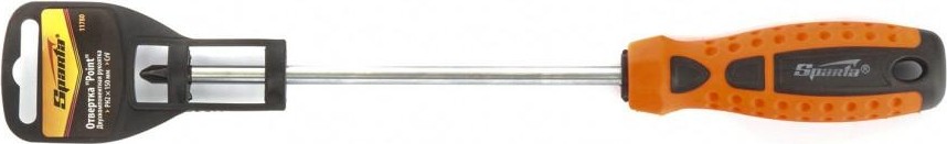 Отвертка крестовая Sparta "point", ph2х100 мм , crv, 2-х компонентная рукоятк 11778 - изображение 4