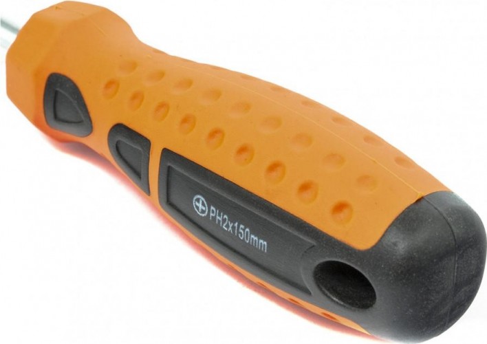Отвертка крестовая Sparta "point", ph2х100 мм , crv, 2-х компонентная рукоятк 11778 - изображение 3