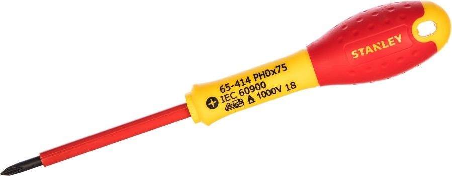 Отвертка крестовая STANLEY VDE FATMAX 0-65-414 PH0 х 75 мм 0-65-414 - изображение 2