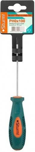 Отвертка крестовая Sturm 1040-01-PH0-100 ph0x100мм, магнит. наконечник - изображение 2
