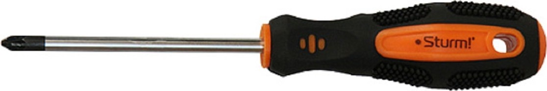 Отвертка крестовая Sturm 1040-14-PZ1-75 pz1х75мм, магнит. наконечник