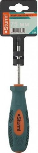 Отвертка крестовая Sturm 1040-01-PH2-75 ph2x75мм, магнит. наконечник - изображение 2