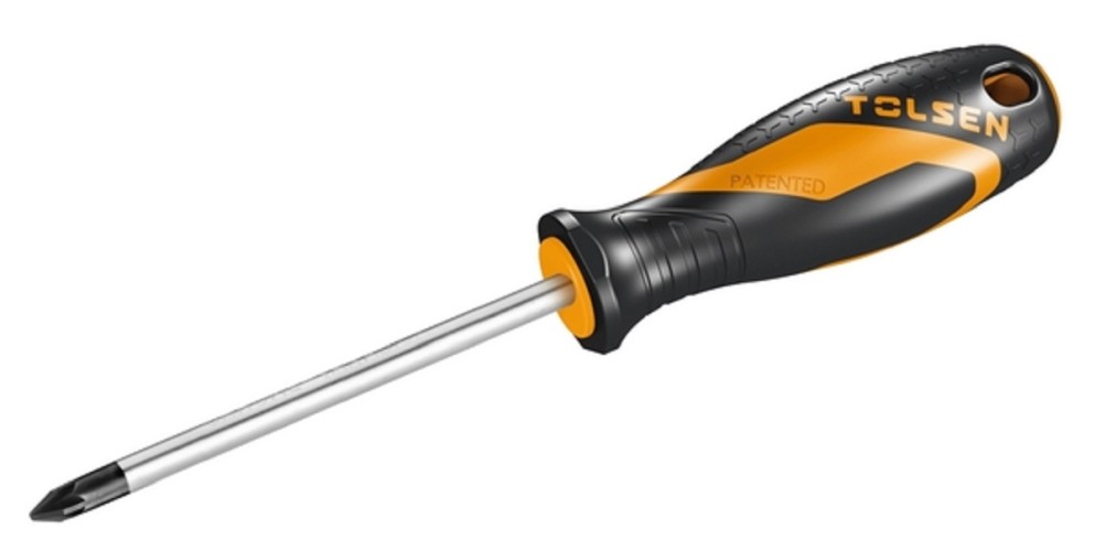 Отвертка крестовая TOLSEN TT20013 "GRIPro", Pozidriv №3, 150 мм