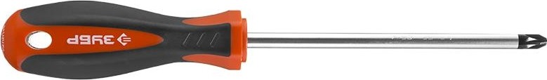 Отвертка крестовая ЗУБР "МАСТЕР" PH 1 х 100 мм 25062-1-100 25062-1-100_z03 - изображение 2