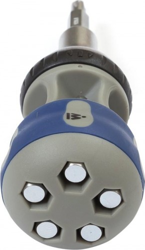 Отвертка МАСТАК 049-7B со сменными вставками (битами), 7 в 1 - изображение 4