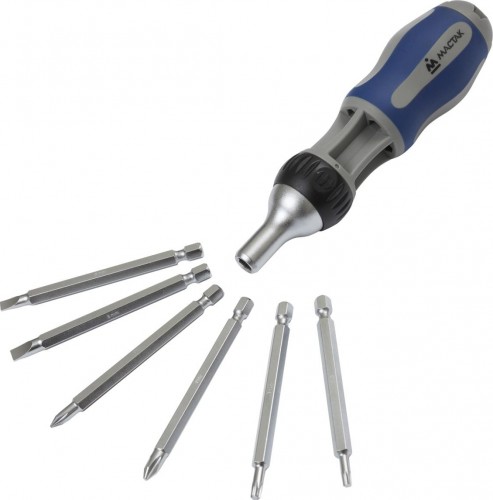 Отвертка МАСТАК 049-7LB со сменными вставками (битами), 7 в 1 - изображение 3