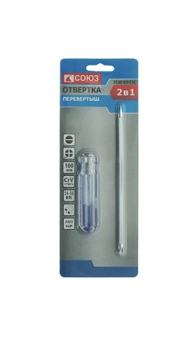 Отвертка перевертыш СОЮЗ 1040-09-S1C 2 в 1 - изображение 4