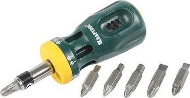 Отвертка реверсивная KRAFTOOL "BIT LOCK" со вставками 12 предметов 26161-H13 26161-H13