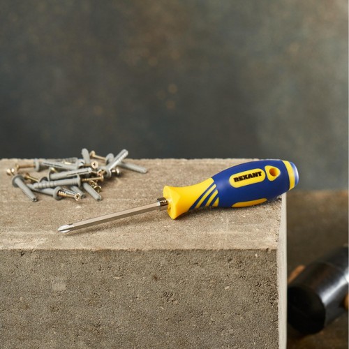 Отвертка REXANT 12-4741 двухсторонняя PH2xSL6 стержень 120 мм - изображение 4