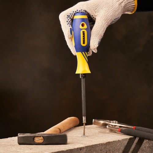 Отвертка REXANT 12-4741 двухсторонняя PH2xSL6 стержень 120 мм - изображение 3