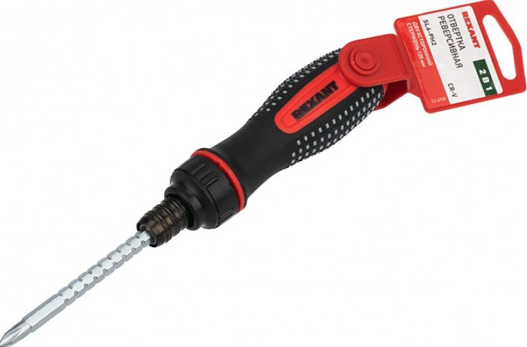 Отвертка REXANT 12-4745 двухсторонняя PH2xSL6 стержень 120 мм - изображение 3