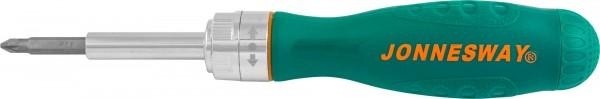 Отвертка с битами JONNESWAY DR0107S Рукоятка трещоточная в 7 предметов 048818