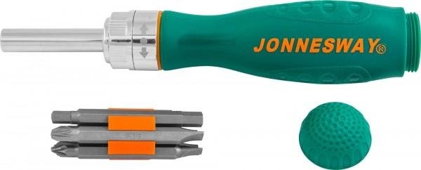 Отвертка с битами JONNESWAY DR0107S Рукоятка трещоточная в 7 предметов 048818 - изображение 2