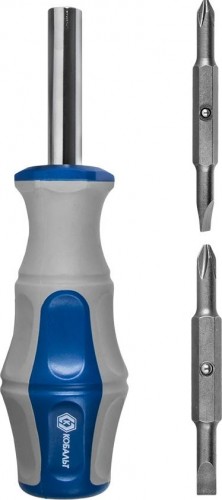 Отвертка с битами Кобальт 646-645 рукоятка ultra grip с набором двусторонних cr-v (3 - изображение 2