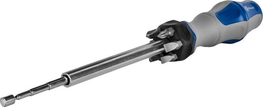 Отвертка с битами Кобальт 646-690 рукоятка ultra grip телескопическая, с набором cr- - изображение 2