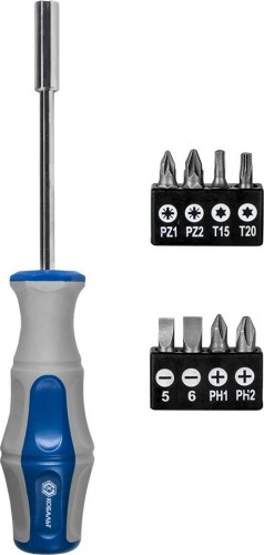 Отвертка с битами Кобальт 646-676 рукоятка ultra grip с набором cr-v (9 шт.) - изображение 2