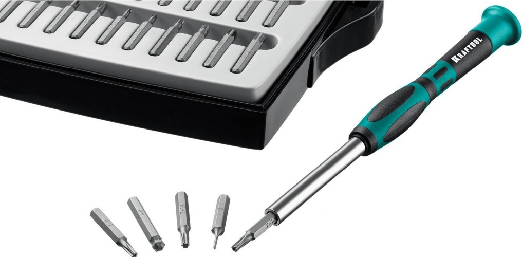 Отвертка с битами KRAFTOOL Precision-51 для точных работ 51 предм. 25691 - изображение 2