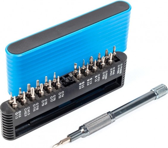 Отвертка с битами КВТ НБ-25 мини набор "мастер" 79773
