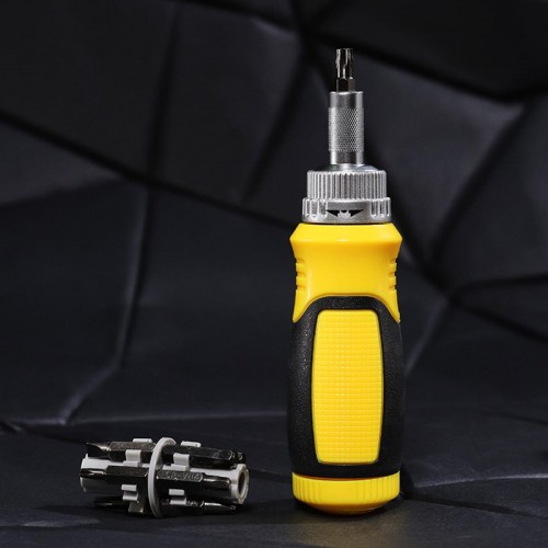 Отвертка с битами REXANT 12-4778 набор 13 предметов с реверсивной отверткой - изображение 4