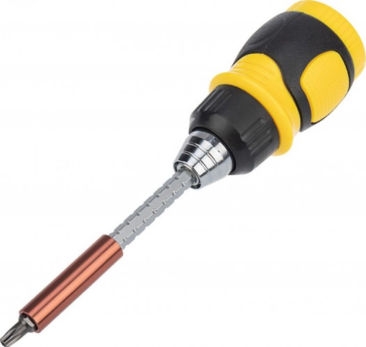 Отвертка с битами REXANT 12-4779 набор 8 предметов с реверсивной отверткой - изображение 2