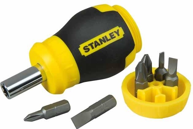 Отвертка с битами STANLEY "Multibit Stubby" в комплекте 6 бит 0-66-357 0-66-357