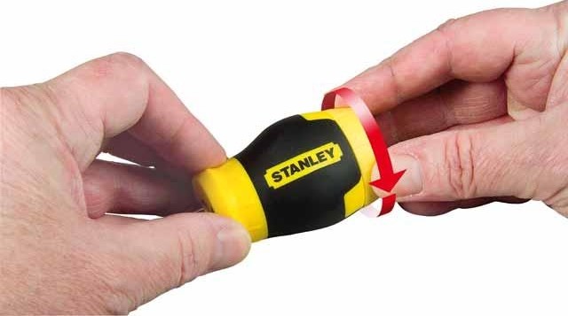 Отвертка с битами STANLEY "Multibit Stubby" в комплекте 6 бит 0-66-357 0-66-357 - изображение 4