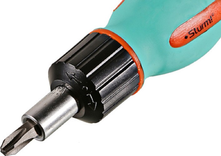 Отвертка с битами Sturm 1040-08-SS7 в комплекте 6 бит - изображение 3