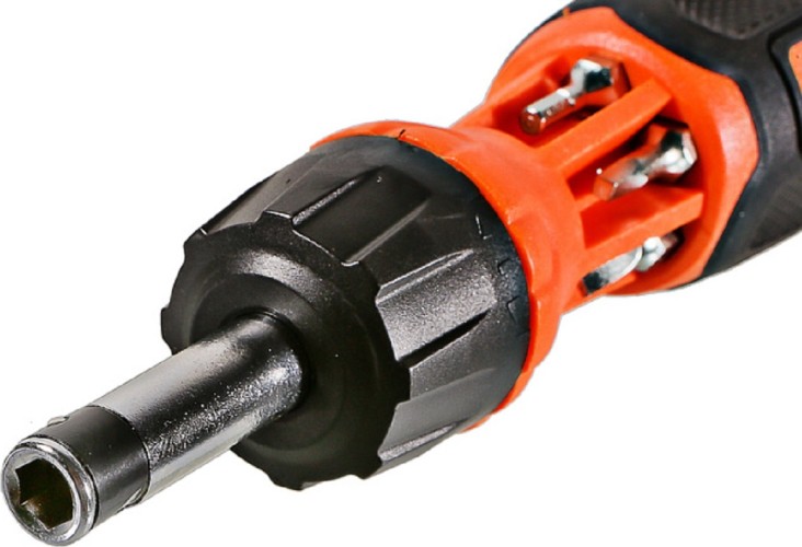 Отвертка с битами Sturm 1040-08-SS9 в комплекте 6 бит двухсторонних - изображение 3