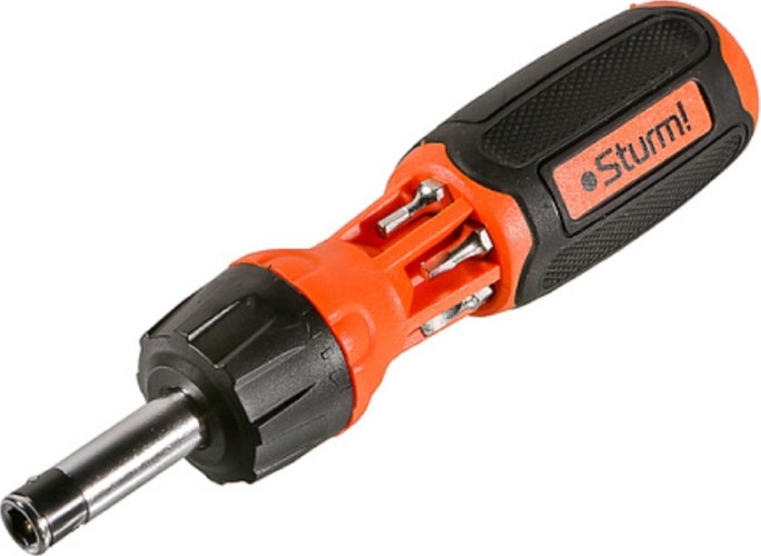 Отвертка с битами Sturm 1040-08-SS9 в комплекте 6 бит двухсторонних - изображение 2