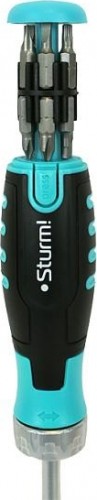 Отвертка с битами Sturm 1040-19-6 реверсивная с автомат. битодержателем 12 в 1 - изображение 5