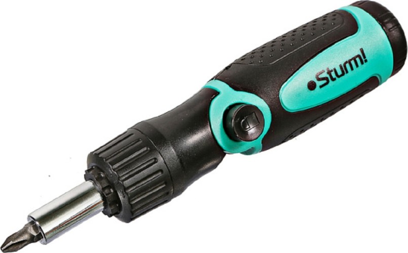 Отвертка с битами Sturm 1040-19-14 реверсивная битодерж. в ручке 14 в 1 - изображение 3