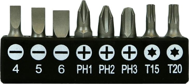Отвертка с битами Sturm 1040-19-180 с гибким стержнем 180 мм ergo 8 в 1 - изображение 3
