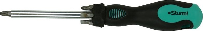 Отвертка с битами Sturm 1040-19-8 с телескопическ. магнитным держателем 8 в 1