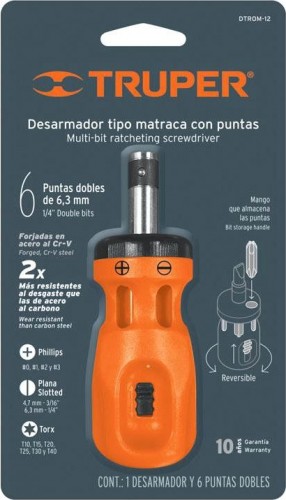 Отвертка с битами TRUPER DTROM-12B 10494 10494 - изображение 2