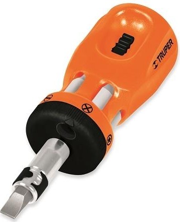 Отвертка с битами TRUPER DTROM-12 механизмом плюс 12 бит 18193