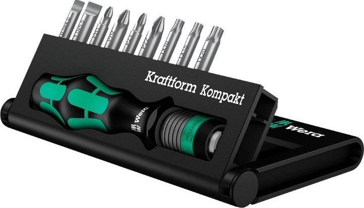 Отвертка с битами WERA Kraftform Kompakt 10 WE-056653 WE-056653