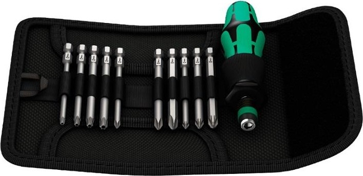 Отвертка с битами WERA Kraftform Kompakt 41 11 предметов WE-059299 WE-059299