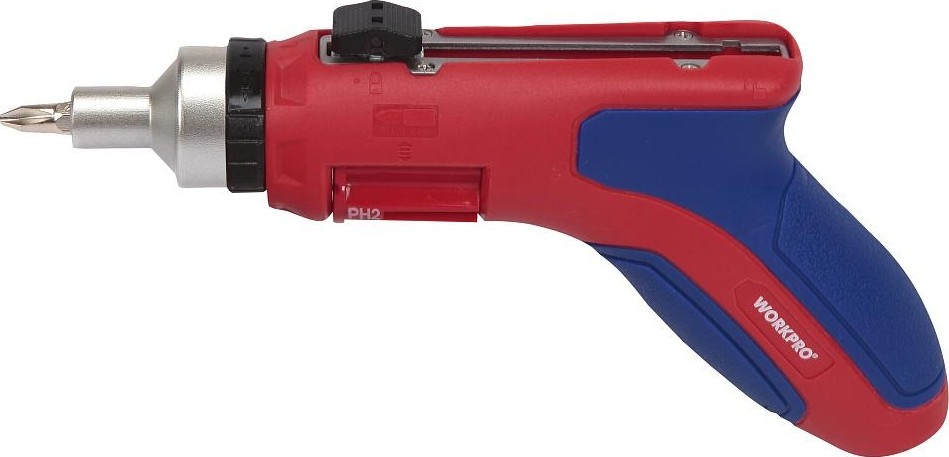 Отвертка с битами WORKPRO WP221048 multi пистолетная с трещоткой - изображение 2