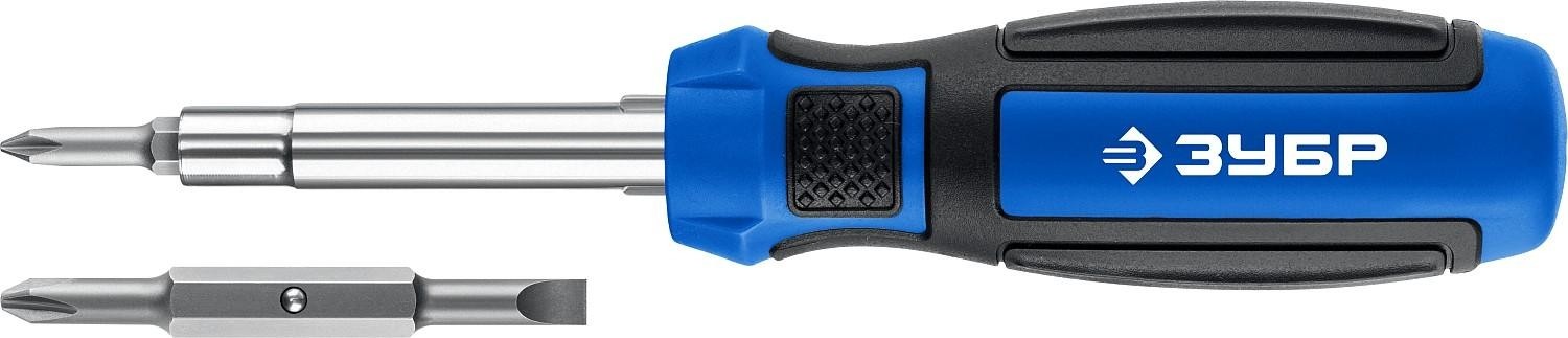 Отвертка с битами ЗУБР 25030 комбинированная профессионал 6-в-1 - изображение 2