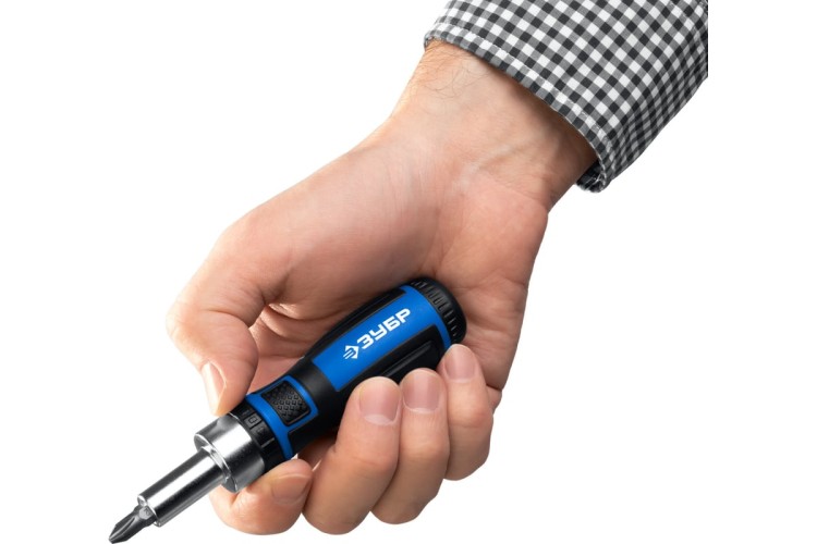 Отвертка с битами ЗУБР Компакт-37 реверсивная 25164-H37_z01 - изображение 4