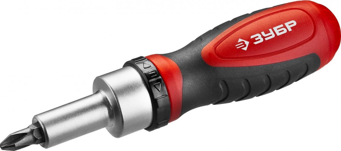 Отвертка с битами ЗУБР ПРОФЕССИОНАЛ компакт-38 набор: реверсивная насадками 38 шт 25165-H38_z01 - изображение 3