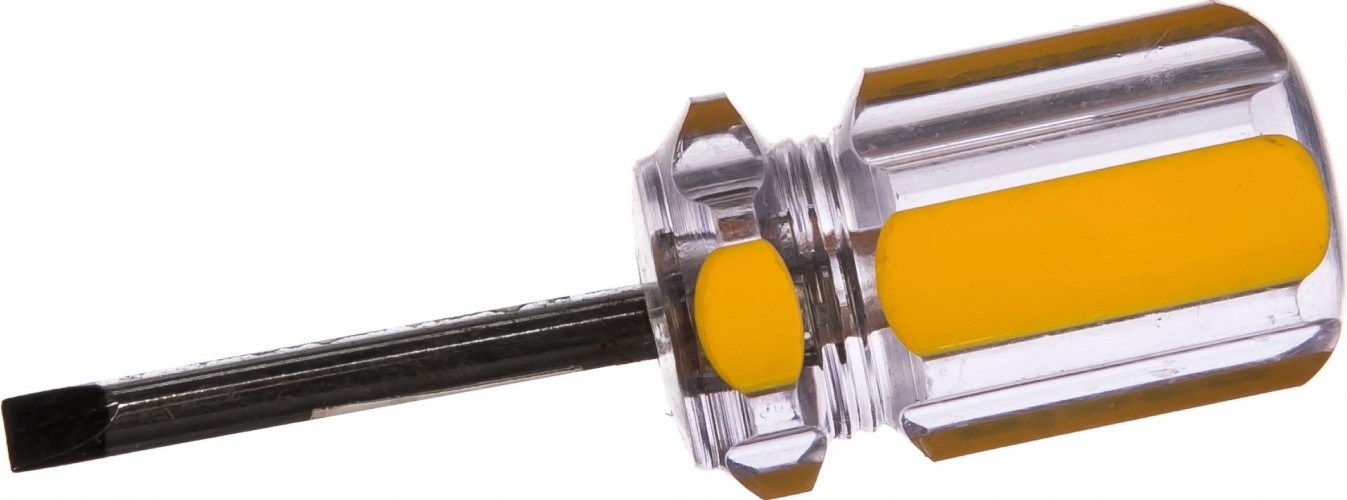 Отвертка шлицевая Biber Стандарт 85578 SL 5х38мм (бочка) тов-079488 - изображение 2