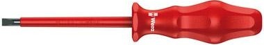 Отвертка шлицевая диэлектрическая WERA Kraftform Classic VDE 1000 V 1760i 0.8 x 4.0 x 100 мм WE-031242 WE-031242