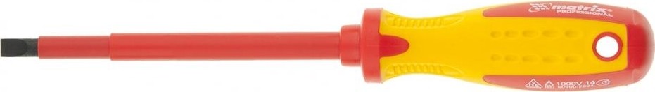 Отвертка шлицевая диэлектрическая MATRIX PROFESSIONAL 5.5 x 125 мм 12918 12918
