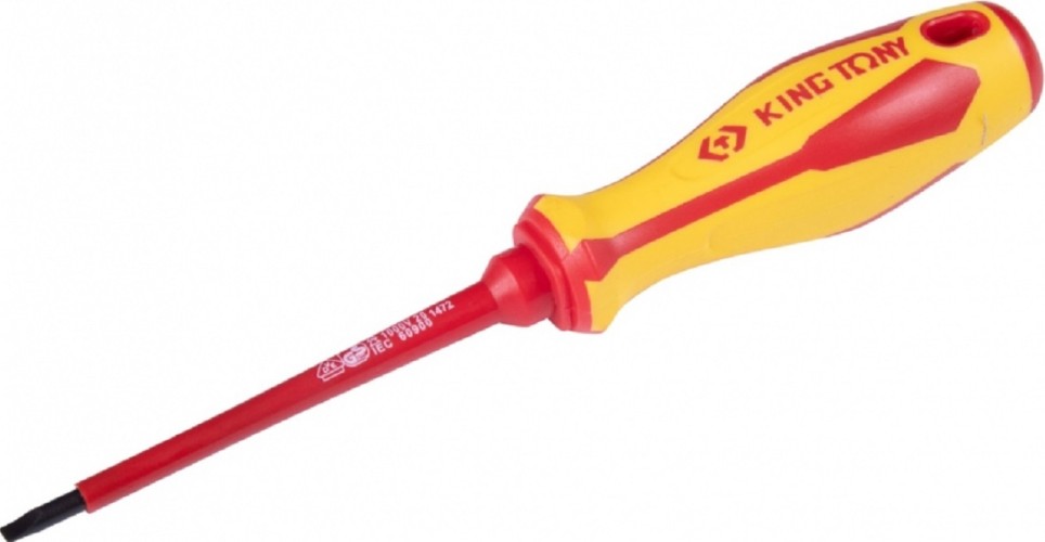 Отвертка шлицевая диэлектрическая KING TONY 14720303 3.0 х 75 мм