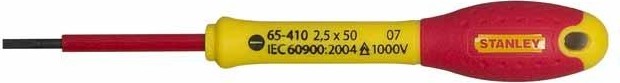 Отвертка шлицевая диэлектрическая STANLEY VDE FATMAX 0-65-410 2.5 х 50 мм 0-65-410