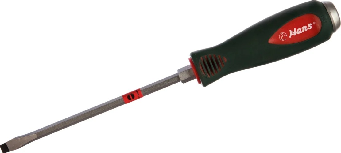 Отвертка шлицевая HANS 0516M6-06 силовая с мет. затыльником